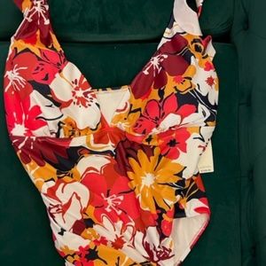 Anne Cole Floral One Piece Swimsuit